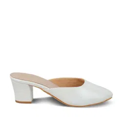 Tresmode Women's White Mule Shoes-picture-22