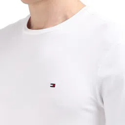 Tommy Hilfiger Optic White Th Slim Fit T-Shirt image 5