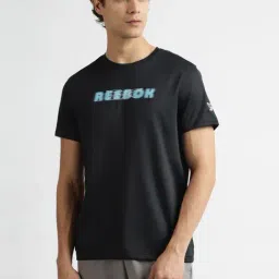 Reebok Black Regular Fit Printed Sports T-Shirt-picture-48