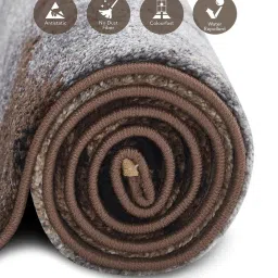 OBSESSIONS Brown & Cream Floral Machine Made Carpet - Large (340 cm x 240 cm) image 5