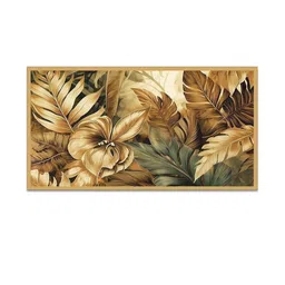 DEKORSTATION Cream & Brown-Coloured 1 Piece Canvas Wall Painting image 4