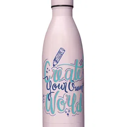 Speedex Pink Single Stainless Steel Printed Water Bottle-image-32