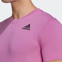 Adidas Purple Slim Fit Printed Sports T-Shirt image 5