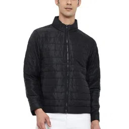 Cantabil Black Regular Fit Mock Collar Jacket-picture-29