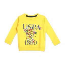 U.S. Polo Assn. Kids Yellow Cotton Printed Full Sleeves Sweatshirt-picture-17