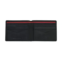 Red Tape Black RFID Secure Casual Leather By Fold Leather Wallet image 5