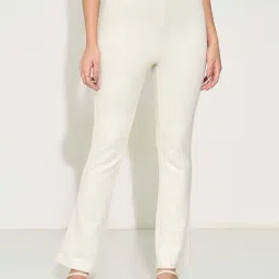 Honey By Pantaloons White Flared Fit Trousers-image-69
