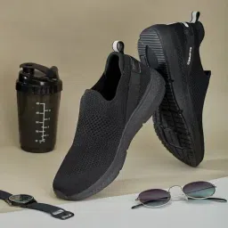 Duke Men's Black Walking Shoes-image-78