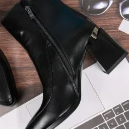 Ronnie Grey Women's Black Casual Booties-picture-25