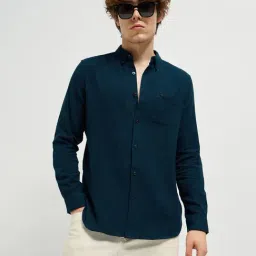 THE BEAR HOUSE Blue Cotton Slim fit Shirts-picture-21