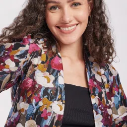 Fablestreet Multicolor Floral Print Jacket image 5