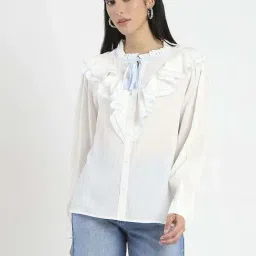 Madame White Regular Fit Top-picture-23