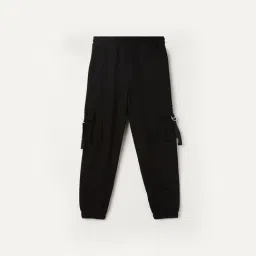 Fame Forever by Lifestyle Girls Black Cotton Track Pants image 2