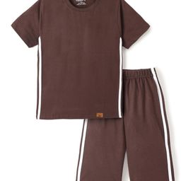 FUNKRAFTS Boys Round Neck Short Sleeves Pure Cotton T-shirt with Shorts-image-81