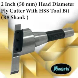 Assorts Fly Cutter with HSS Tool Bit Tool Steel 50 mm R8 Shank 1.11 mm Drawbar image 3