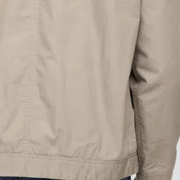 GAP Brown Cotton Regular Fit Solid Jacket image 5