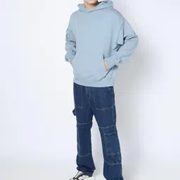 GAP Blue Regular Fit Solid Sweatshirt image 5