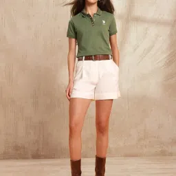 U.S. Polo Assn. Olive Cotton Regular Fit Polo T-Shirt image 5