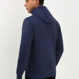 Allen Solly Navy Regular Fit Hooded Jacket image 2