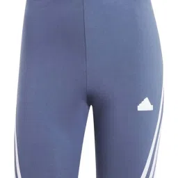 adidas Purple Cotton Striped Sports Shorts image 5