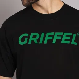 Griffel Black Cotton Loose Fit Printed Co-Ord Set image 5