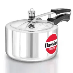 Hawkins Classic Silver Aluminium Wide Pressure Cooker (3L)-image-49