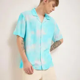 THE BEAR HOUSE Multi Rayon Regular fit Tie - Dye Shirts-image-22