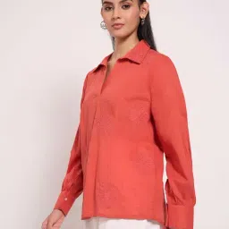 Akkriti by Pantaloons Red Embroidered Tunic image 3