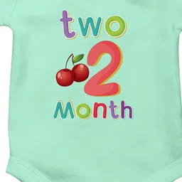 THE PRINT PLATTER kidsPrinted Cotton Bodysuit With Ultra Bio Wash & Envelope Neck image 2