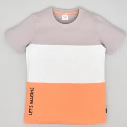 YOUMAA Boys Lylac Cotton Color Block T-Shirt-picture-13