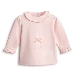 Chicco Girls Light Pink Regular Fit Applique T-Shirt-image-52
