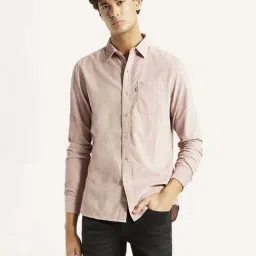 Levi's Mauve Cotton Slim Fit Shirt image 3