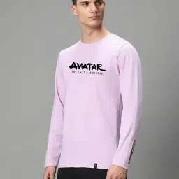 Bewakoof Purple Cotton Regular Fit Printed T-Shirt-image-67