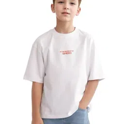 Rare Ones Boys Off White Cotton Graphic T-Shirt-picture-13