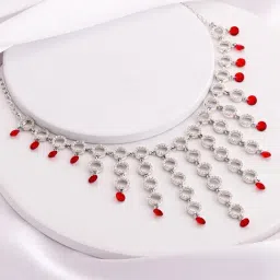 GIVA 92.5 Sterling Silver Love in Circles Necklace-image-61