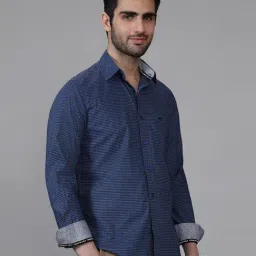 Kenneth Cole Blue Slim Fit Checks Shirt image 3