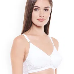 Bodycare Pack of 3 White Solid Non-Wired Heavily Padded Everyday Bra E1576WWW image 3