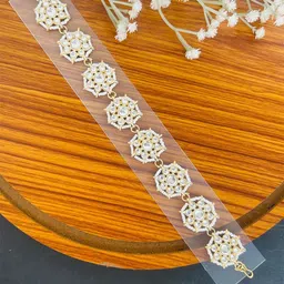 Radhya Accessories Gold-Plated Kundan Studded And Artificial Beaded Matha Patti-picture-39