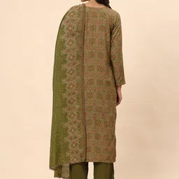 Mamicha Women Ethnic Motifs Printed Regular Pure Cotton Kurta with Palazzos & With Dupatta image 2