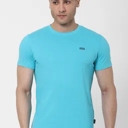Jack & Jones Men Blue Solid Round Neck Lounge T-shirt-picture-43