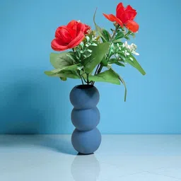 Eleven To Eleven Decor Navy Blue Ceramic Vase-image-51