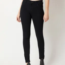 Miss Chase Women Black Slim Fit High-Rise Clean Look Jeans-picture-39