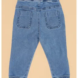 Pantaloons Baby Fox Embroidered Jeans - Sky Blue image 5