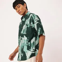 Kook N Keech Vancanza Jadeite Abstract Printed Shirt image 2