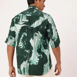 Kook N Keech Vancanza Jadeite Abstract Printed Shirt image 4