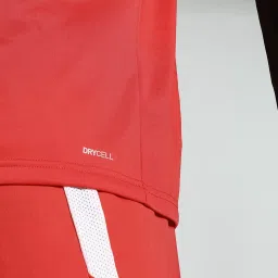 Puma Red Relaxed Fit Colour Block Sports T-Shirt image 5