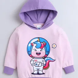 BUMZEE Girls Printed Hooded Sweatshirt-picture-12