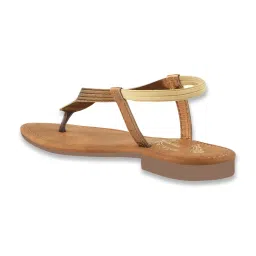 Shoetopia Women's Copper Sling Back Sandals image 5