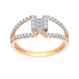 Malabar Gold and Diamonds 18k Rose Diamond Ring for Women-picture-26