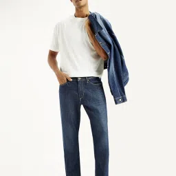 Levi's 541 Blue Cotton Tapered Fit Jeans image 5